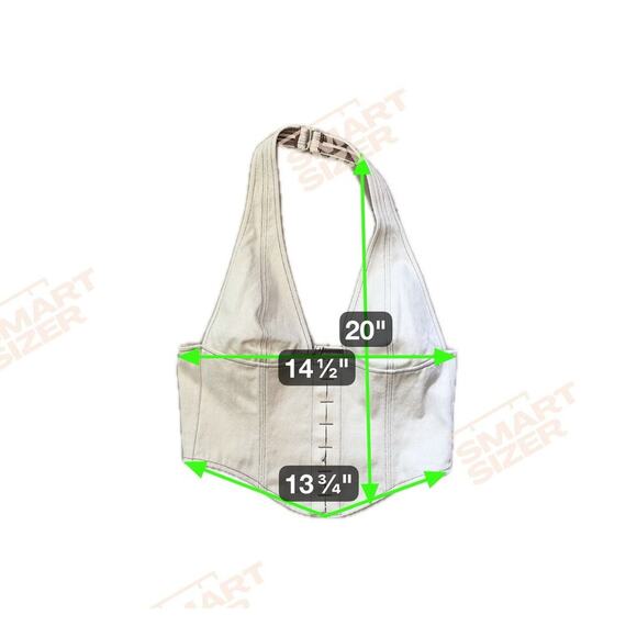 WHITE FOX Power Hour Denim Mini Skirt /  Secret Identity Bustier Top Off-White M - Picture 13 of 16